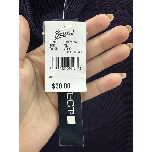 Architect Womens Sweater Size XL Purple Turtleneck Pullover NWTs - Picture 6 of 11